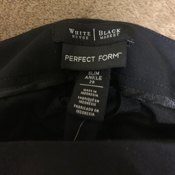 WHITE HOUSE BLACK MARKET TUXEDO ANKLE PANTS NEW - Picture 3 of 6